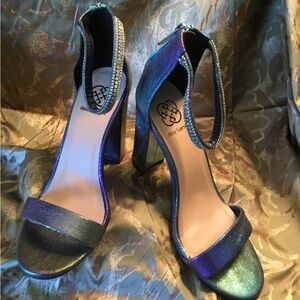 Iridescent Bejeweled Shimmering Heels